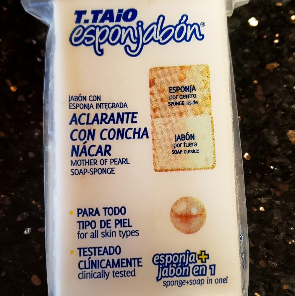 3 T-TAIO ESPONJABÓN-MOTHER OF PEARL SPONGE-SOAP